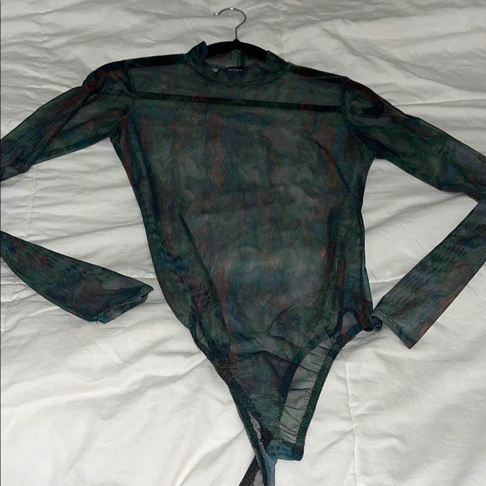 Sheer Long Sleeve Bodysuit